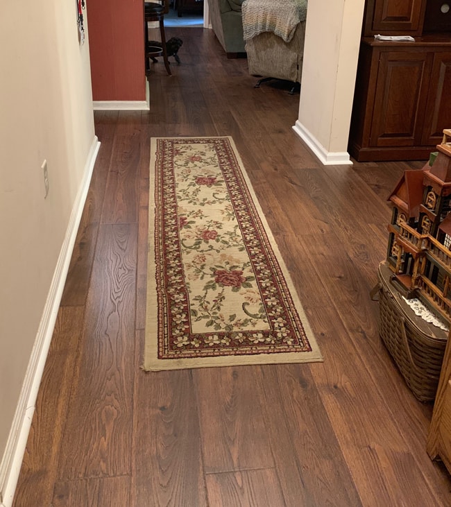 waterproof laminate flooring in the hallway