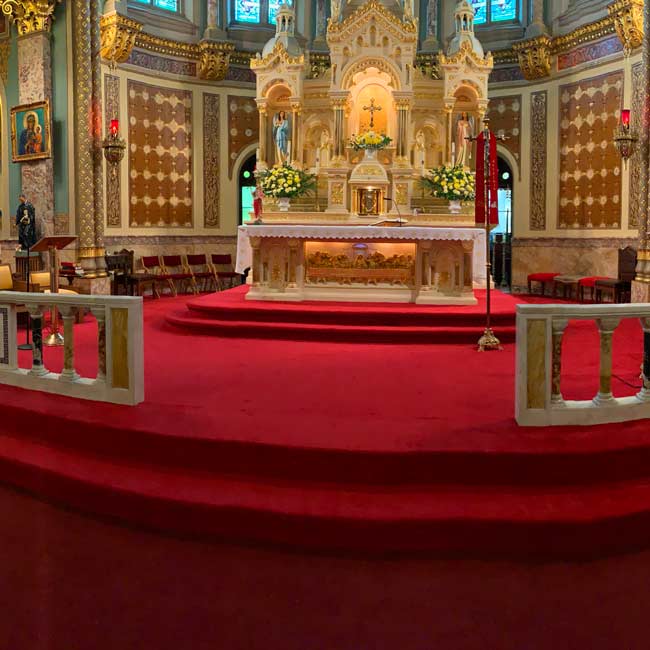 red church carpet 
