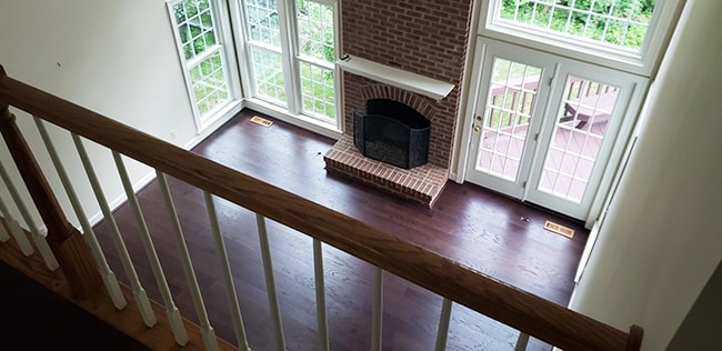 durable engineered hardwood in the living room