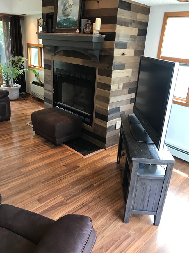 laminate flooring in the family room