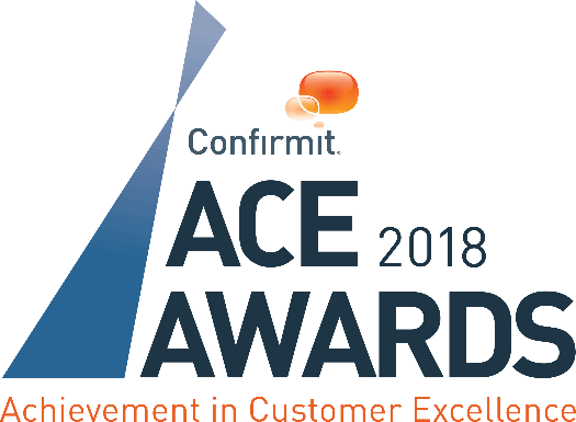Confirmit ACE Awards 2018 Achievement in Customer Excellence Logo